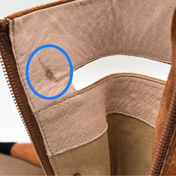 42 Gold Kiki Pointed Toe Booties, Black / Brown, Size 7.5 - Picture 9 of 9